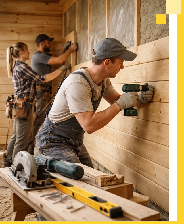 Обшивка бань под ключ в Домодедове: отделка стен и потолков