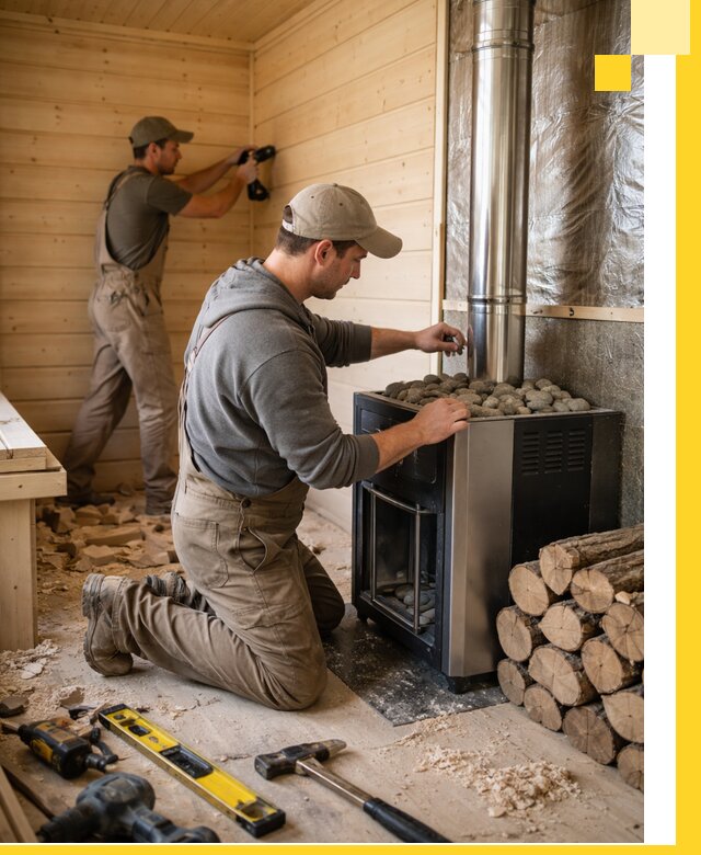 Строительство деревянных бань под ключ в Домодедове проекты и монтаж