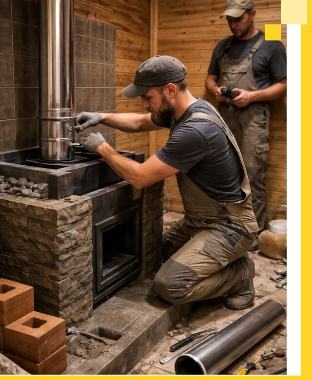 Изготовление и установка банных печей под ключ в Домодедове