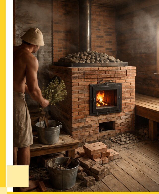 Кирпичные банные печи в Домодедове от 94734 р. | ЭриданДмд