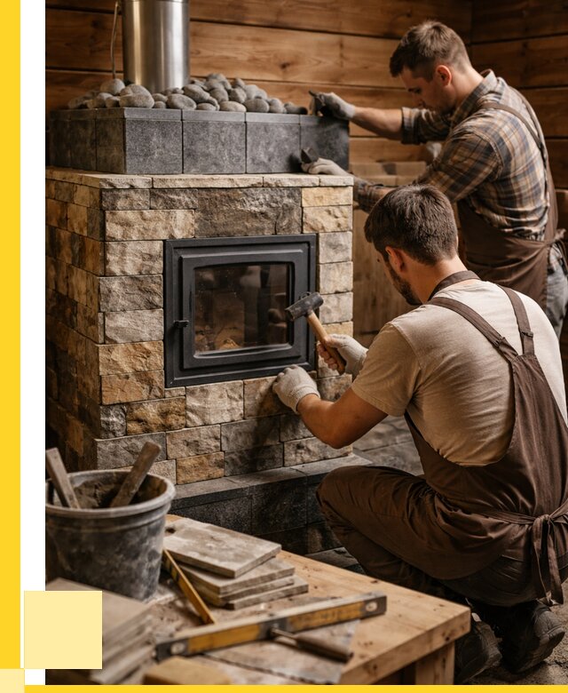 Облицовка банной печи в Домодедове от 15789 р. | ЭриданДмд