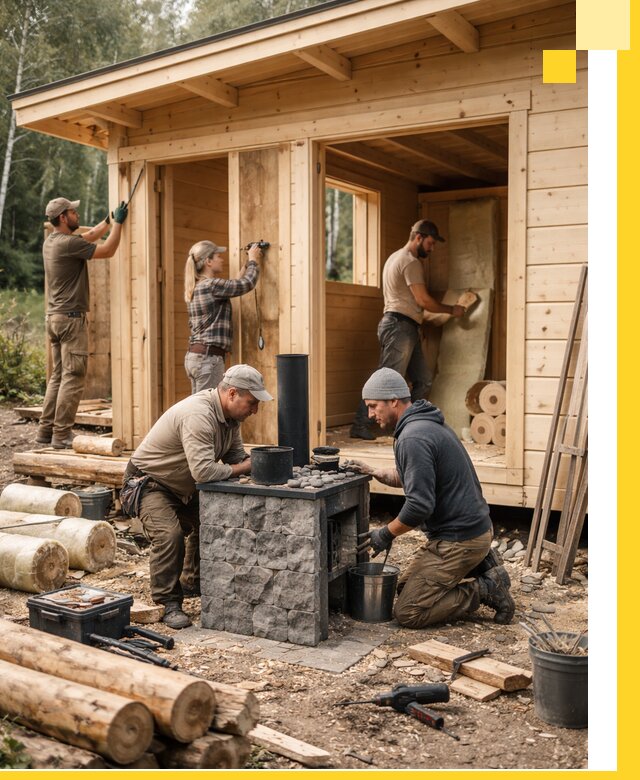 Купить баню под ключ в Домодедове строительство монтаж отделка