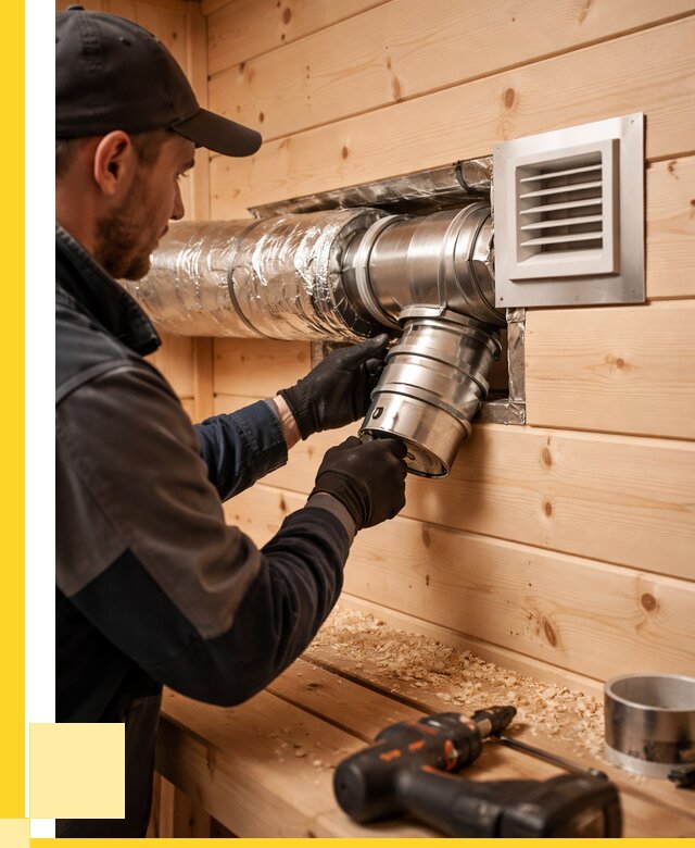 Монтаж вентиляции бани в Домодедове от 12631 р. | ЭриданДмд