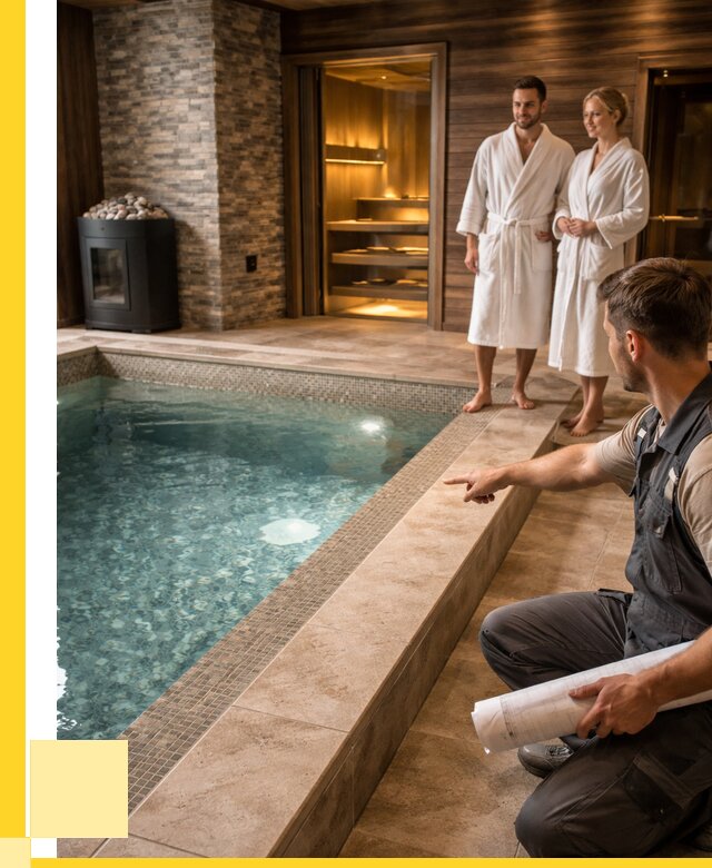 Проект бани с бассейном под ключ в Домодедове от 68419 р. | ЭриданДмд