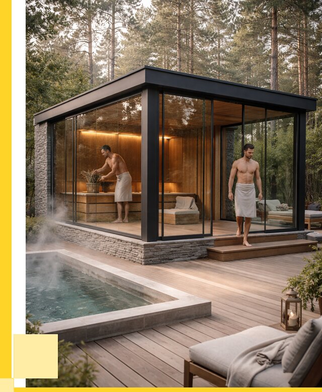 Стеклянные бани и двери в Домодедове от 473670 р. | ЭриданДмд