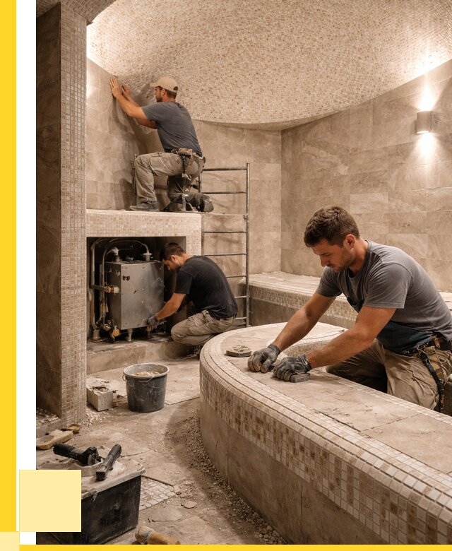 Монтаж хамамов под ключ в Домодедове от 263150 р. ЭриданДмд