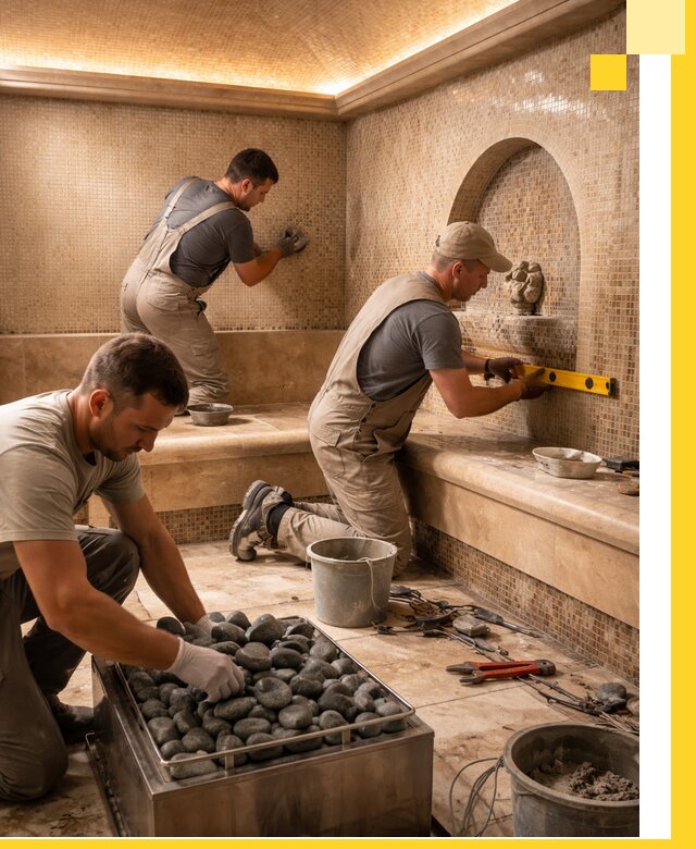 Проектирование и строительство хамама и сауны в Домодедове