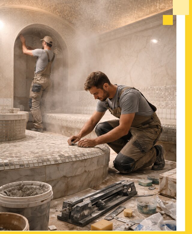 Профессиональный дизайн хамама и SPA под ключ в Домодедове