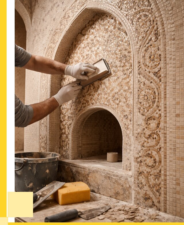 Мозаика для хамама в Домодедове под ключ от 5263 р. | ЭриданДмд