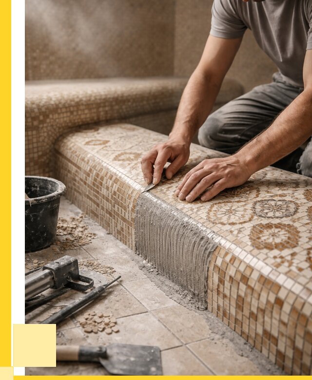 Плитка для хамама под ключ в Домодедове от 3684 р. | ЭриданДмд